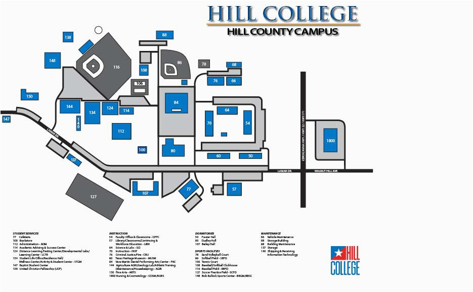 Texas Wesleyan Campus Map Locations