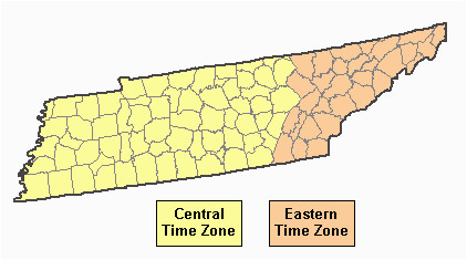 Time Zones Tennessee Map why is Chattanooga Tn In Eastern Time while Nashville Tn is In