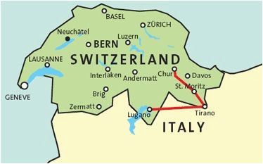 Tirano Italy Map Bernina Express Scenic Train Route In 2019 Italy Bernina Express