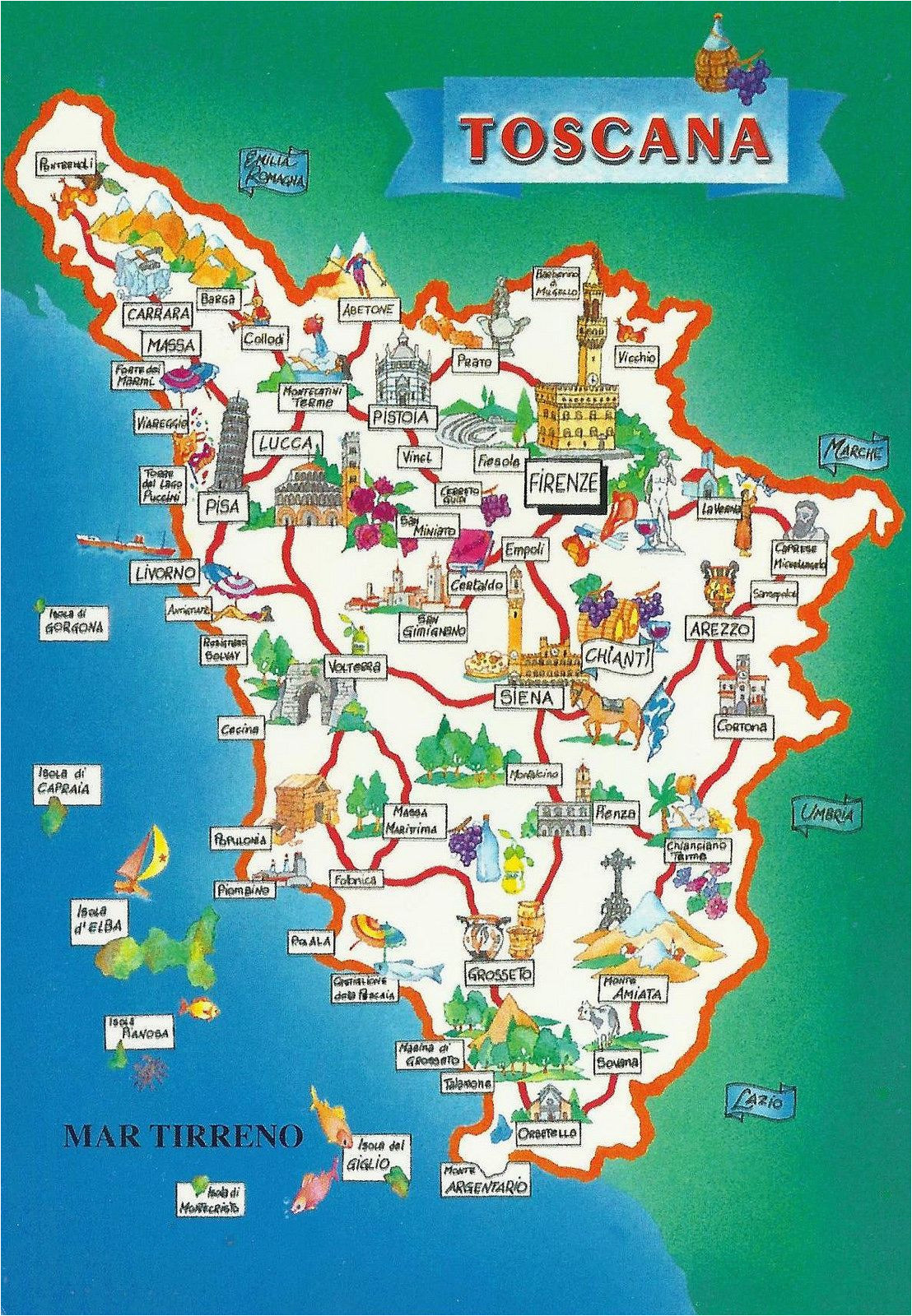 Tuscany Italy Map Of area toscana Map Italy Map Of Tuscany Italy Tuscany Map toscana Italy