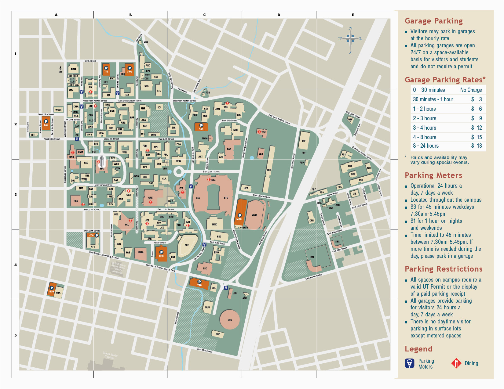 University Of Texas Parking Map University Of Texas Parking Map Business Ideas 2013