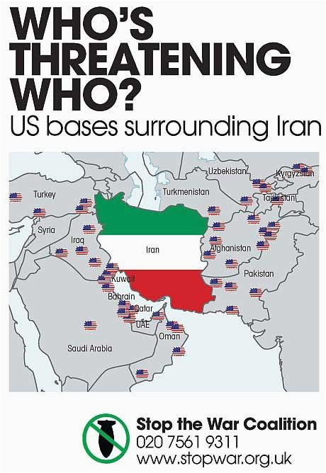 Us Air force Bases In Italy Map who S Threatening who Map Of Us Military Bases Surrounding Iran