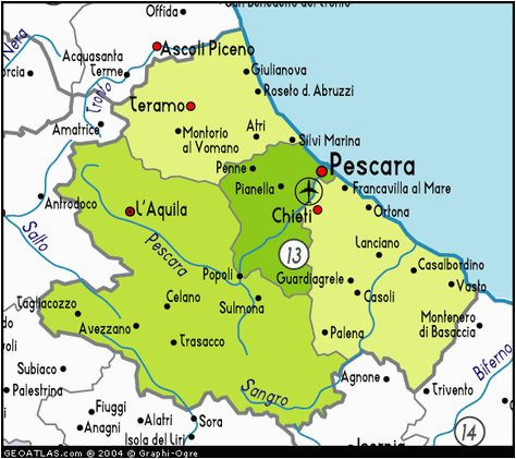 Vasto Italy Map Pinterest