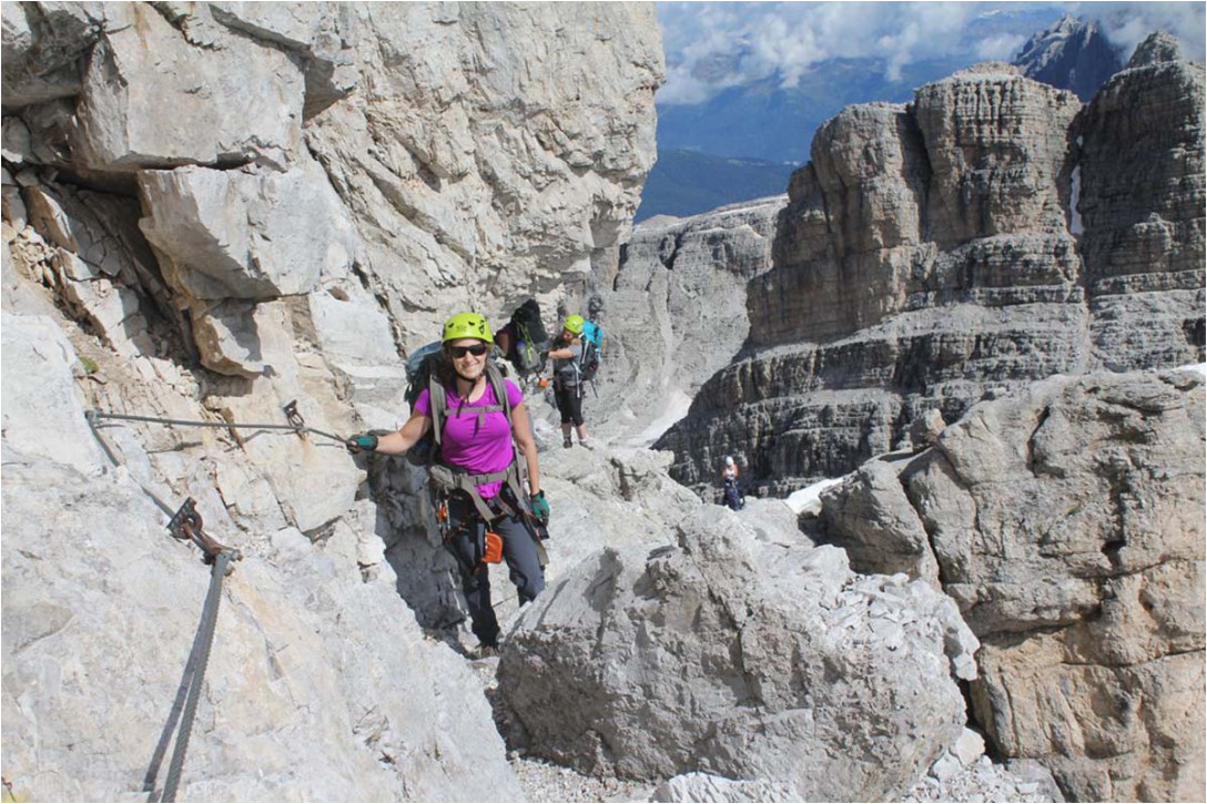 Via Ferrata Italy Map Via Delle Bocchette 3 Day Epic Via Ferrata Adventure In Dolomites