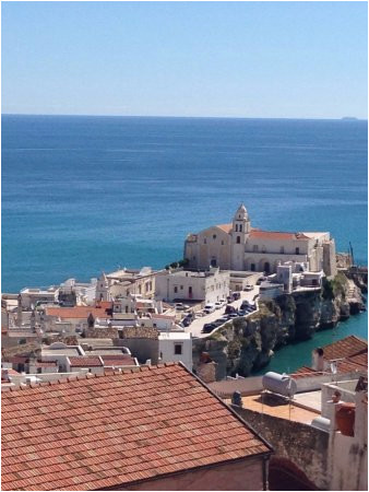 Vieste Italy Map Aussicht Von Der Terrasse Auf Vieste Picture Of B B Casanita