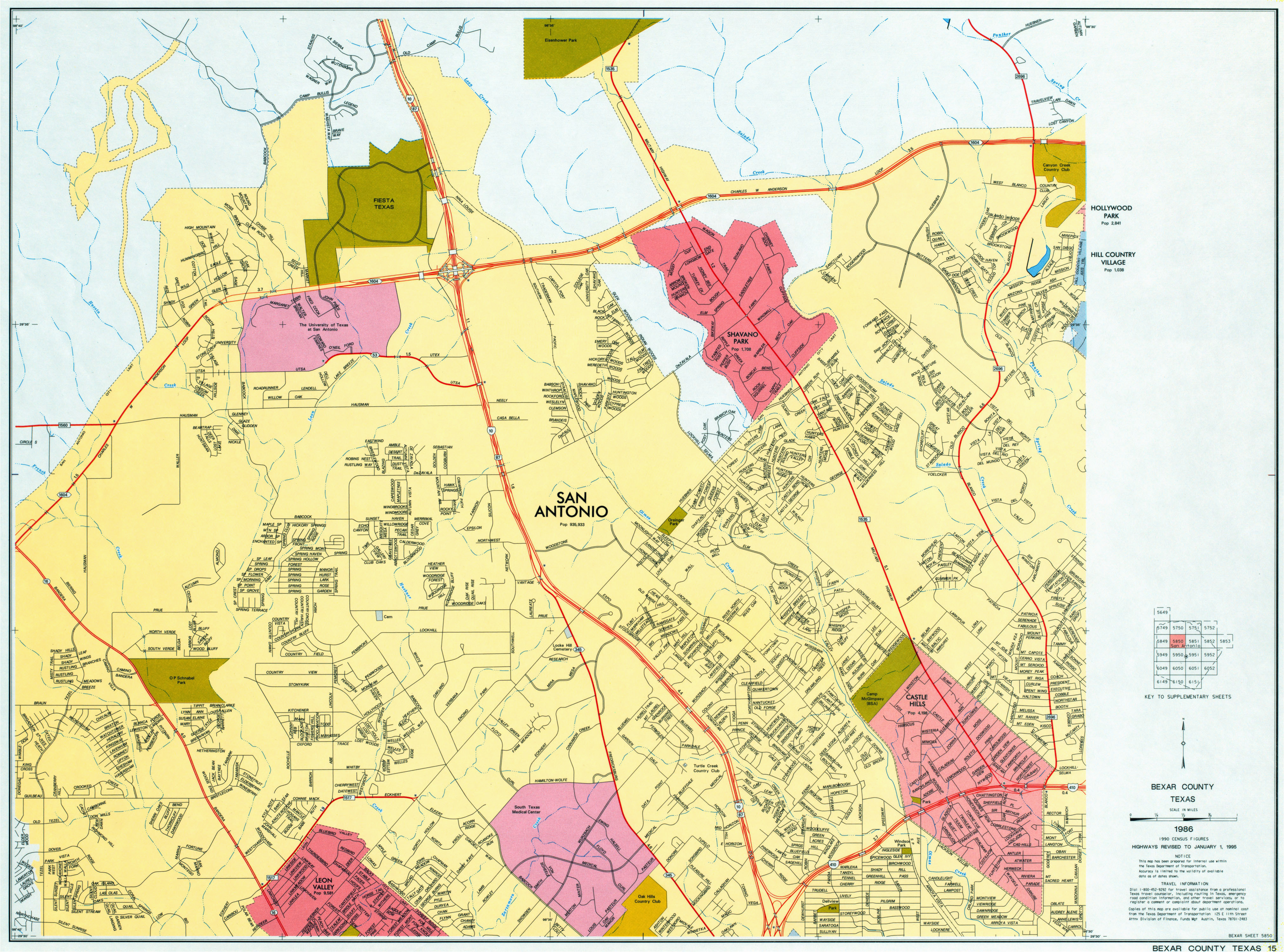 Where is Bexar County Texas On the Map Texas County Highway Maps Browse Perry Castaa Eda Map Collection