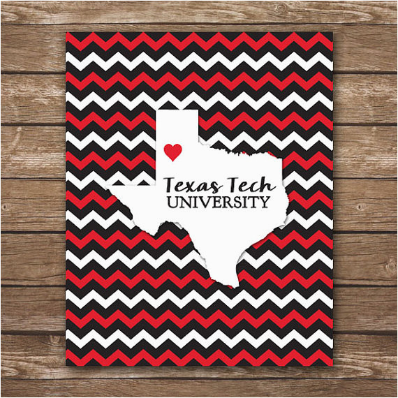 Where is Texas Tech Located On the Map Digital Texas Tech University Map Art Ttu Printable Wall Art