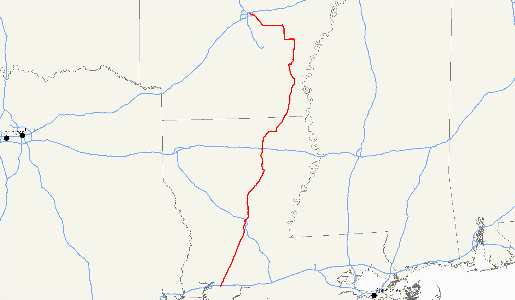 Winnsboro Texas Map U S Route 165 Wikipedia