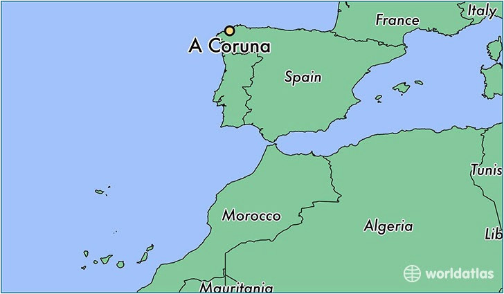 A Coruna Spain Map A Coruna Spain Map Zip Code Map