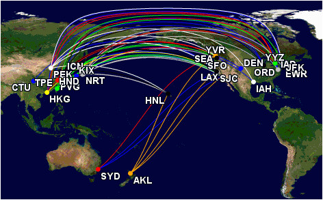 Air Canada Route Maps Star Alliance Route List Transpacific Wandering Aramean