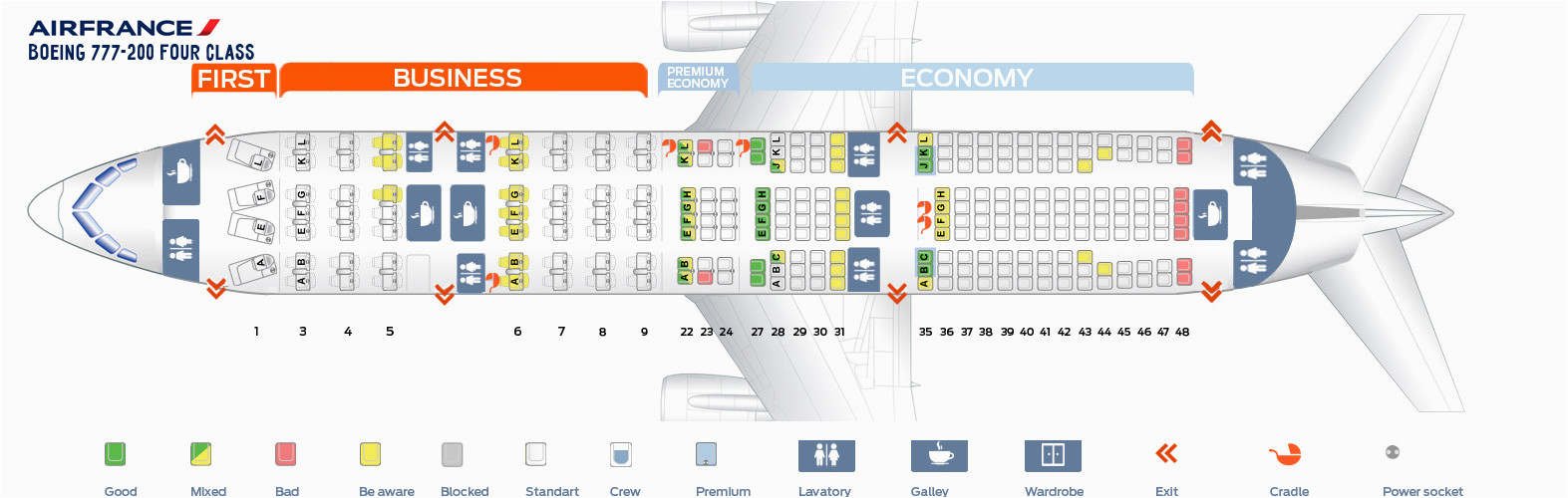 Air France 777-200 Seat Map Boeing 777 200er Seat Map Air France Review Home Decor