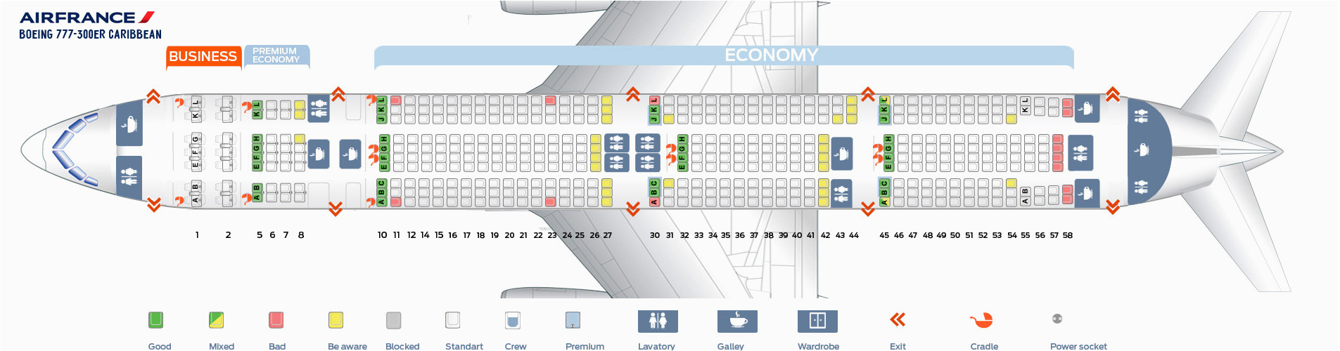 Air France 777 300 Seat Map Seating Chart Boeing 777 300er Air France Elcho Table