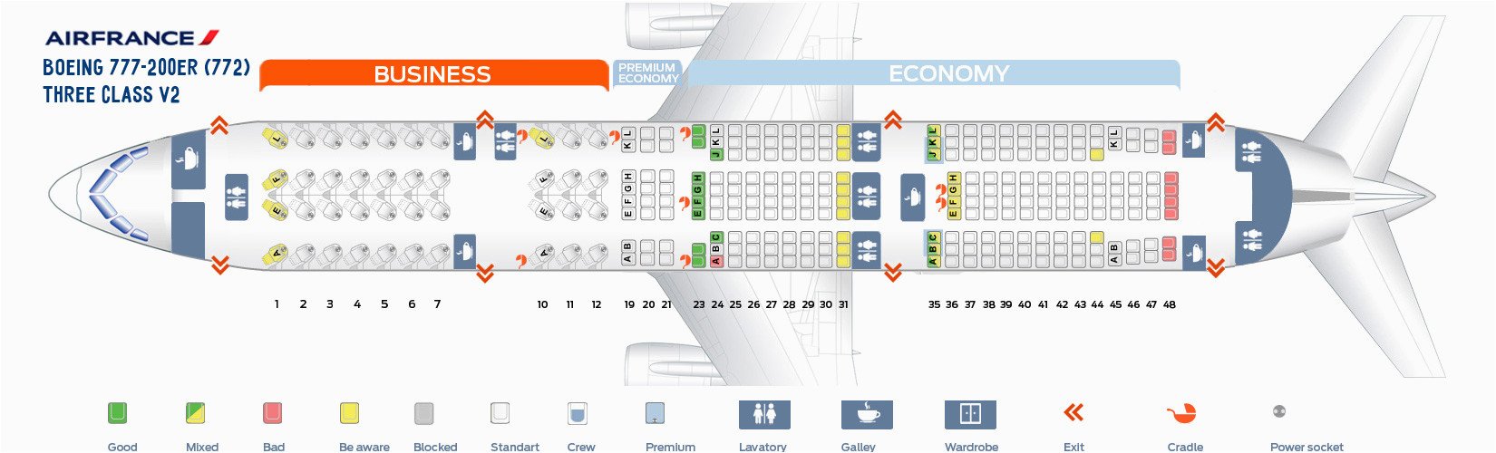 Air France Seat Map 777 200 Boeing 777 200 Seat Map Air France Review Home Decor