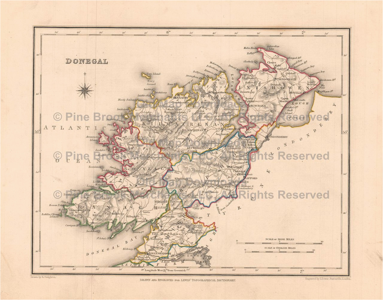 Antique Maps Of Ireland for Sale Pin by Pine Brook Antique Maps Vintage Antique Map Decor and Gifts