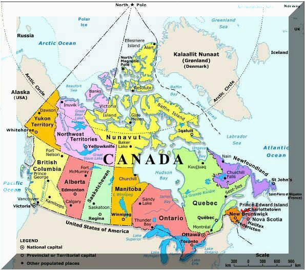 Arctic Ocean Canada Map Plan Your Trip with these 20 Maps Of Canada
