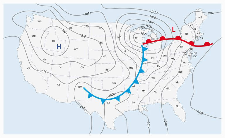 Barometric Pressure Map Canada Do You Know What A Weather Front is