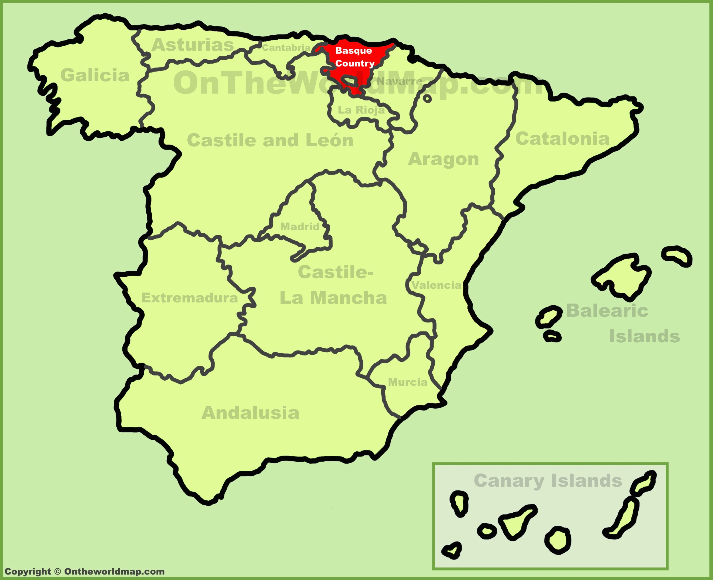 Basque Region Spain Map Basques Map and Travel Information Download Free Basques Map