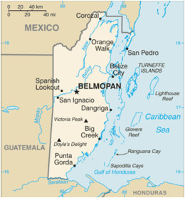 Belize Spain Map Belize I Was Born In orange Walk My Country Map Of Belize