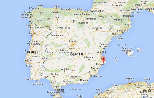 Benidorm On Map Of Spain Benidorm Spain Map Dijkversterkingbas
