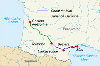 Bezier France Map Canal Du Midi Wikipedia