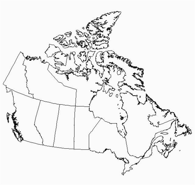 Blackline Map Of Canada top 10 Punto Medio Noticias Canada Map Outline with Provinces