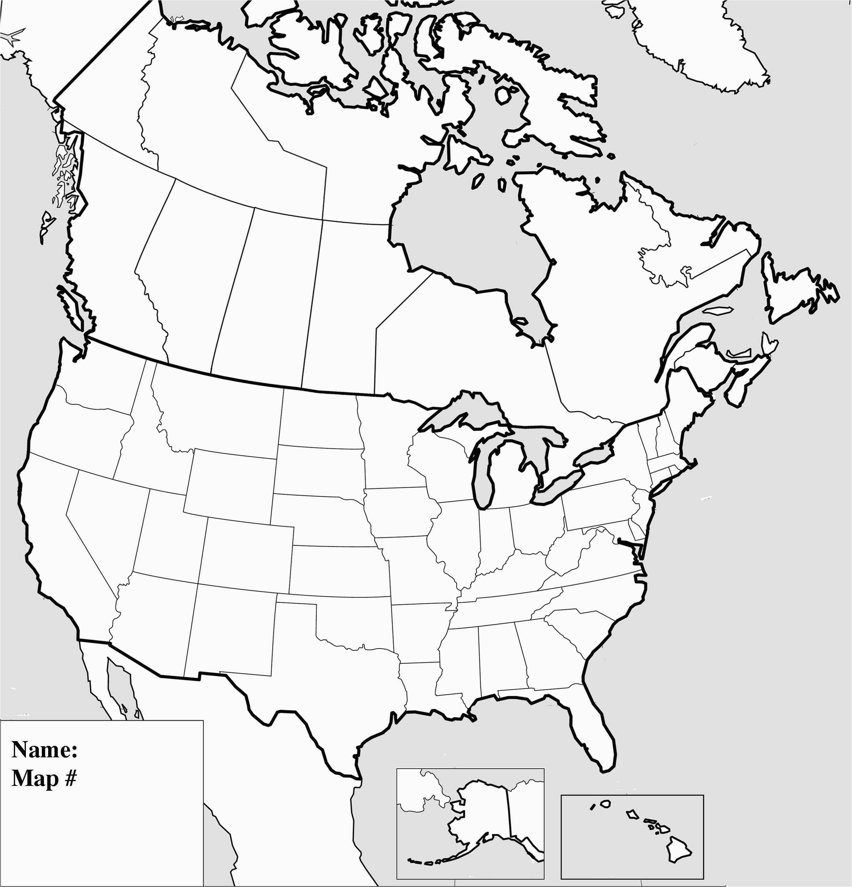 Blank Map Of Canada and Usa Printable Map Us and Canada Refrence Canada Map Printable
