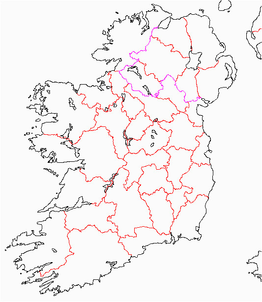 Blank Map Of Ireland with Counties Map Of Ireland Blank Download them and Print
