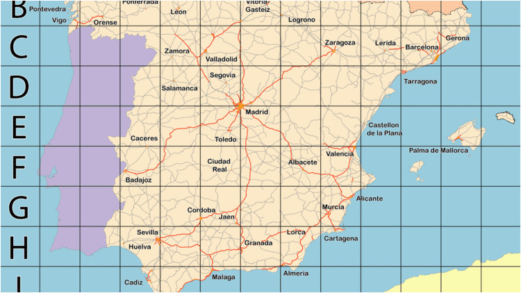 Blank Map Of Spain with Regions Large Map Of Spain S Cities and Regions