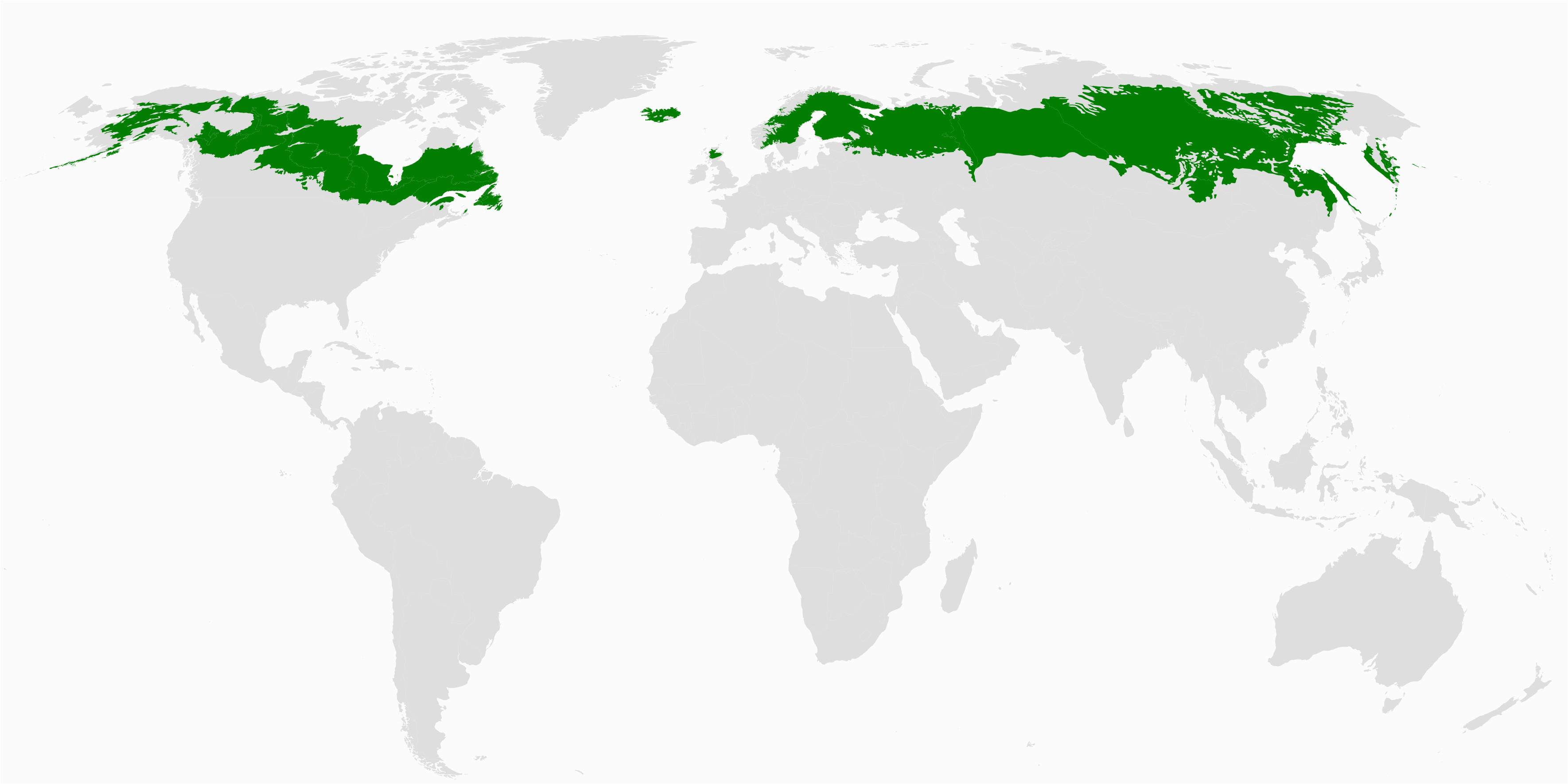 Boreal forest Canada Map Boreal forest Of Canada Wikipedia