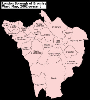 Bromley England Map Bromley London Borough Council Elections Revolvy