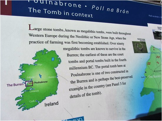 Burren Ireland Map Poulnabrone Dolmen Picture Of Burren Hills Walk Ballyvaughan