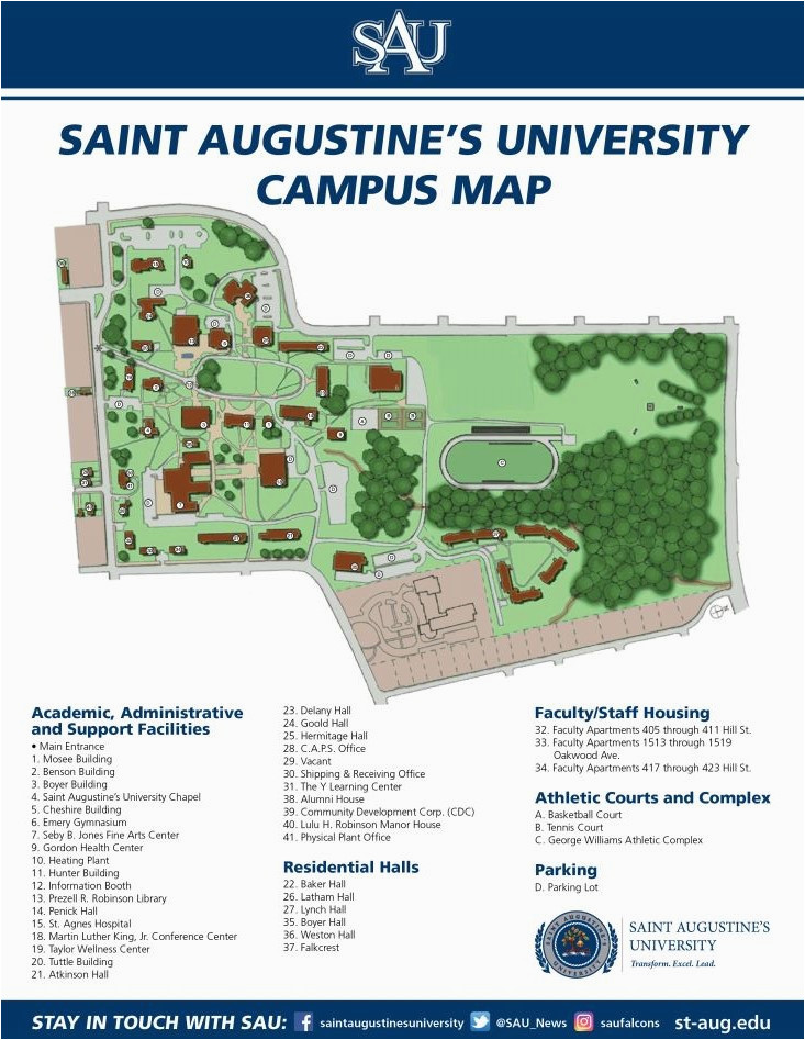Canada College Campus Map Saint Augustine S University