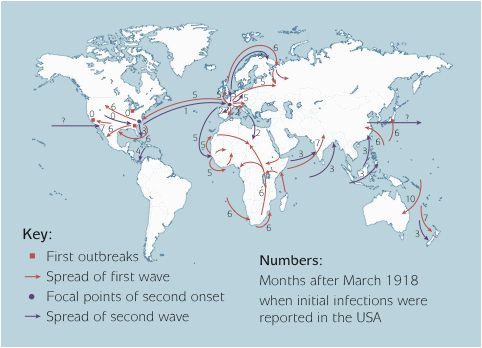 Canada Flu Map Mapping the Outbreak 1918 Spanish Flu Epidemic Flu