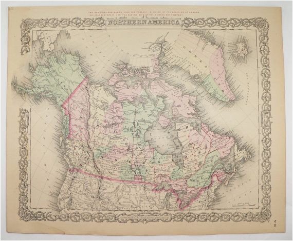 Canada Map Office Dominion Of Canada Map 1881 Colton Map Historical Map Of