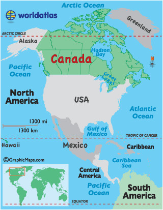Canada On A Map Of the World Canada Map Map Of Canada Worldatlas Com