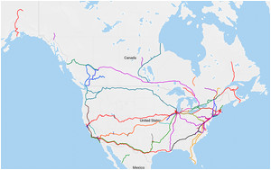 Canada Rail Network Map Rail Transport In Canada Wikipedia