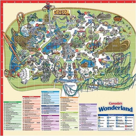 Canada S Wonderland Map the End Of A Long Day at Canada S Wonderland Picture Of Canada S