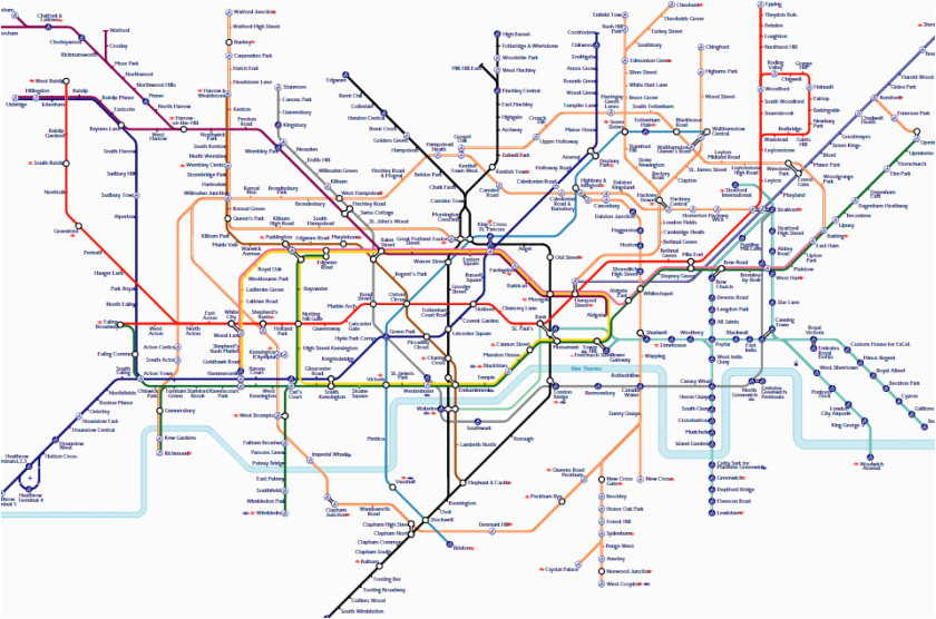 Canada Water Tube Map Transport for London S Zoomable New Tube Map is Completely