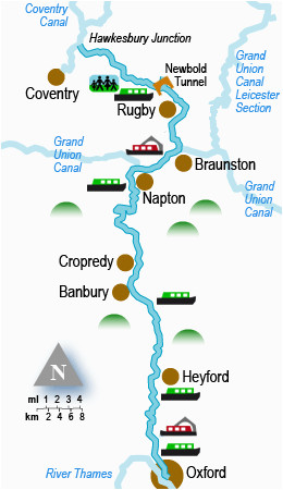 Canal Map England the Oxford Canal Holiday Cruising Guide and Map Great