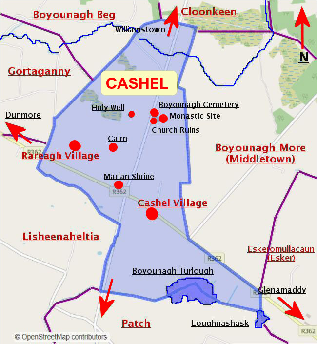 Cashel Ireland Map Cashel