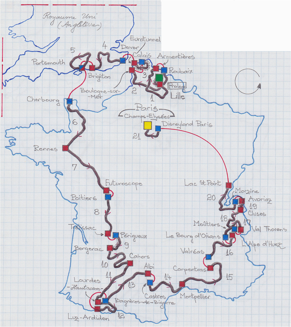 Castres France Map File Carte Du tour De France 1994 Png Wikimedia Commons