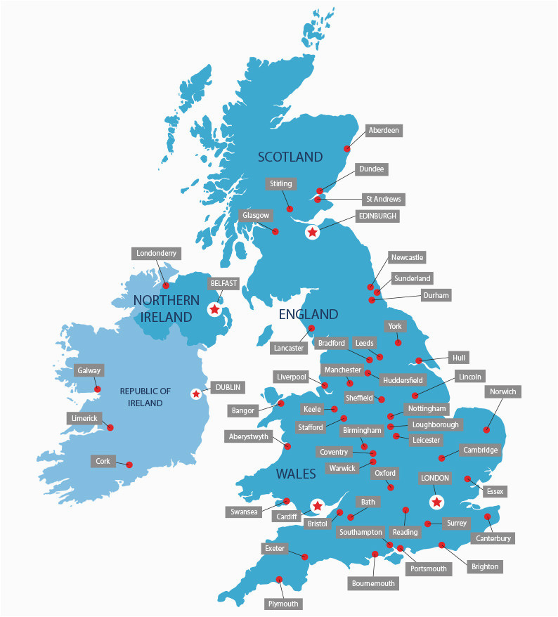 Colleges In New England Map Uk University Map