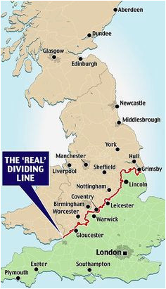 Coventry On Map Of England 193 the Border Between the Two Englands Genealogy Map