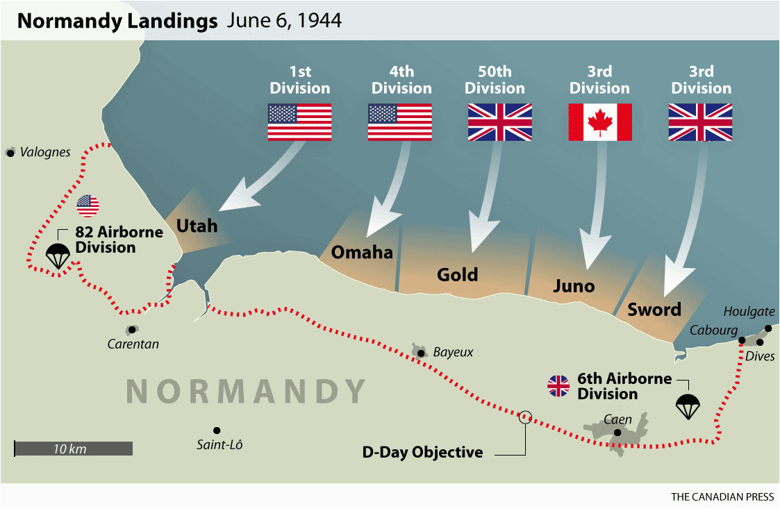 D Day Beaches normandy France Map D Day normandy Landings Map Wwii Europe 1944 D Day