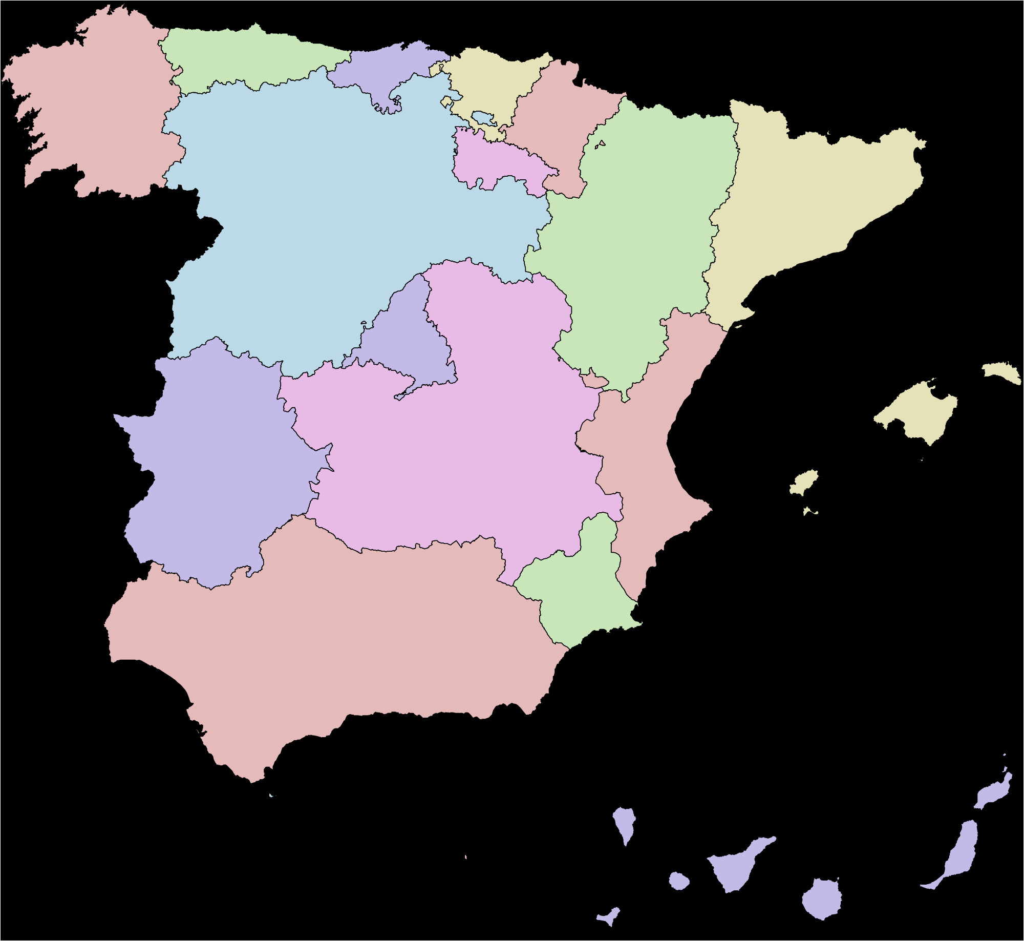 Detailed Map Of Mallorca Spain Autonomous Communities Of Spain Wikipedia