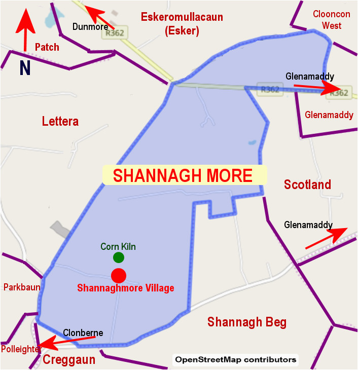 Dunmore Ireland Map Shannagh More