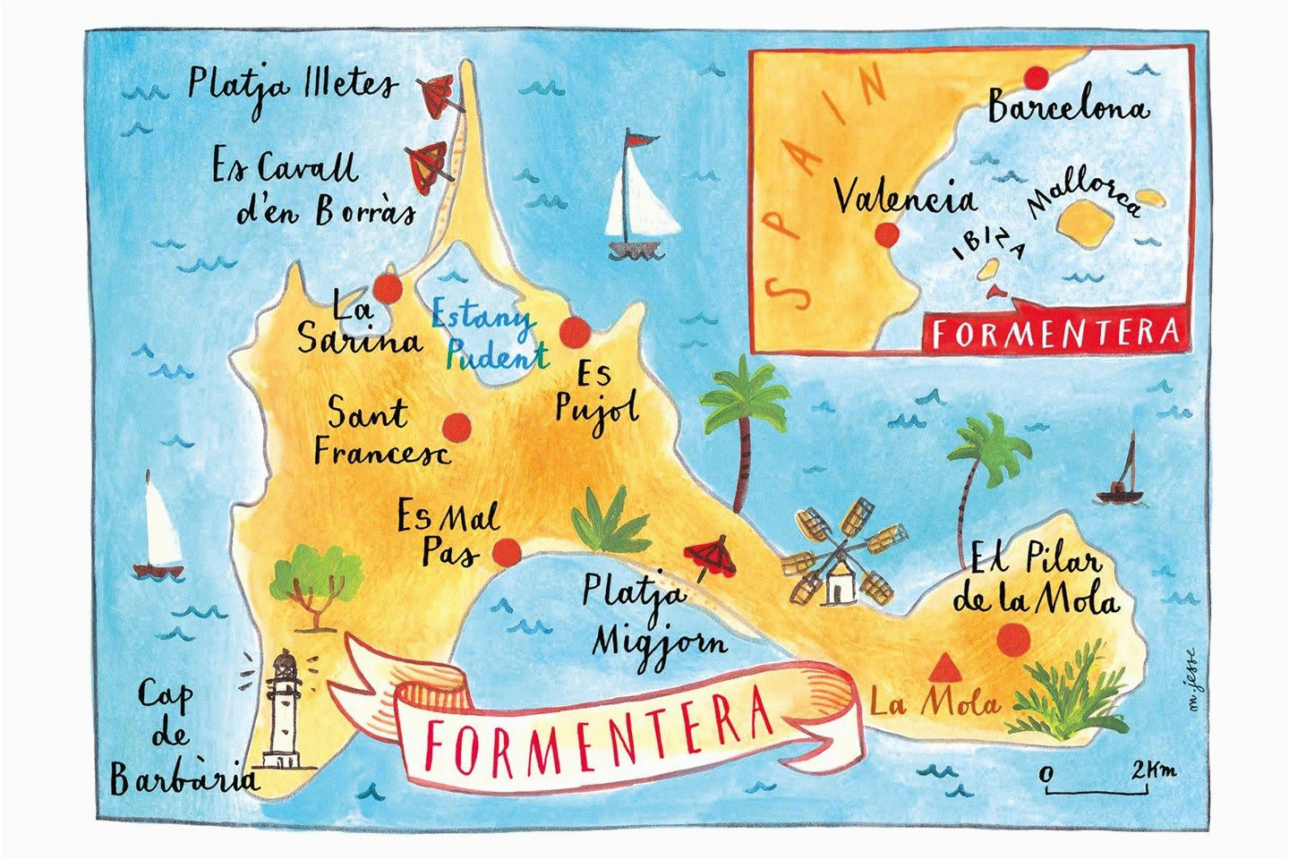 Formentera Spain Map Funky formentera Far Far Away Ibiza formentera formentera Spain