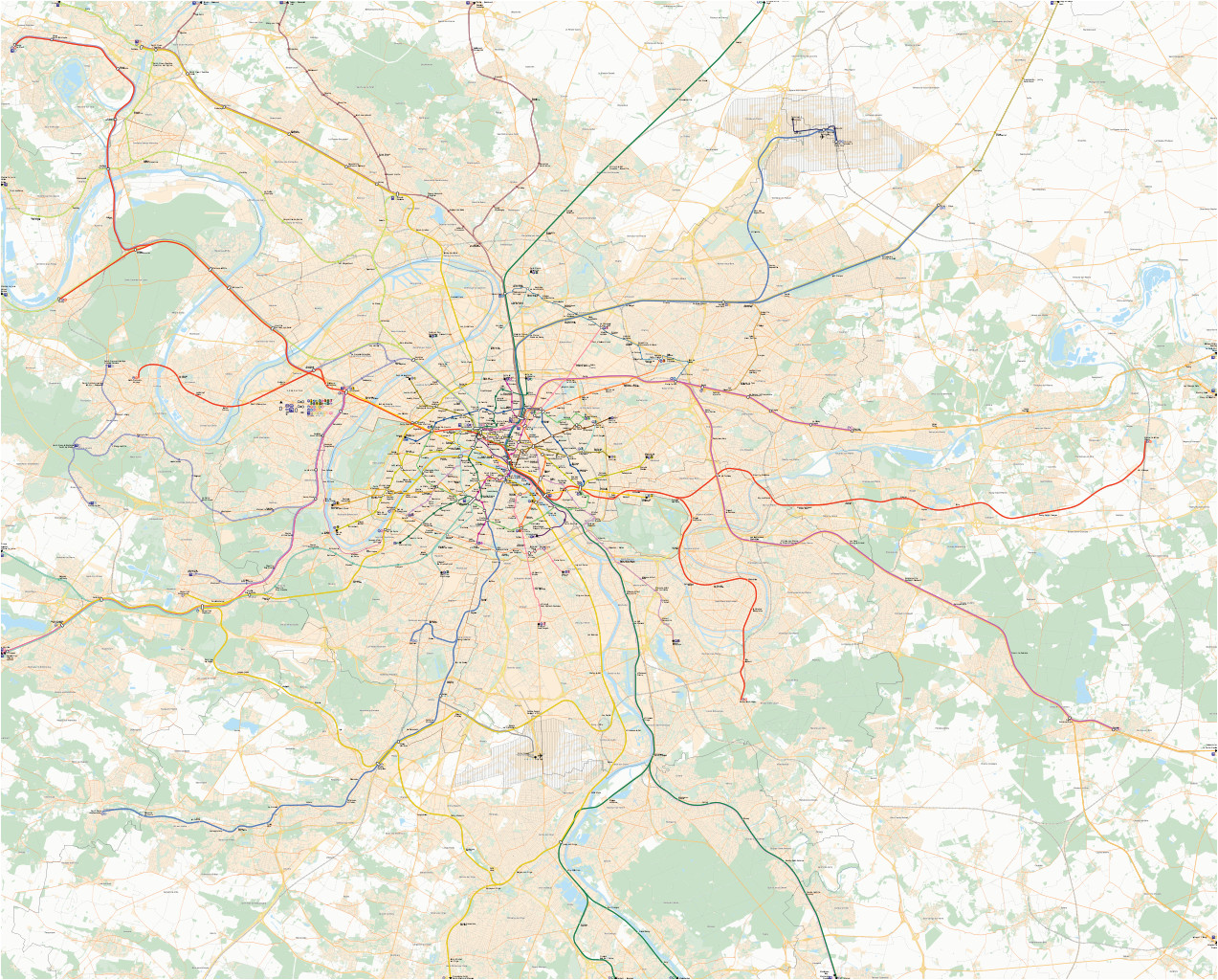 France Rer Map File Paris Public Transports Svg Wikimedia Commons