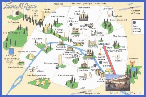 France Sightseeing Map Graphic tourist Map Name Landmarks In Paris Map tourist Map Of Nice