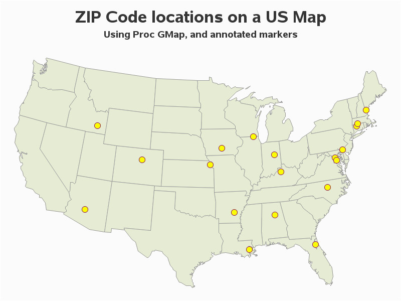 Gas Price Map Canada Plotting Markers On A Map at Zip Code Locations Using Gmap